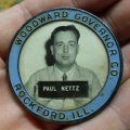 Paul Nettz 1940's ID badge from WWll.
